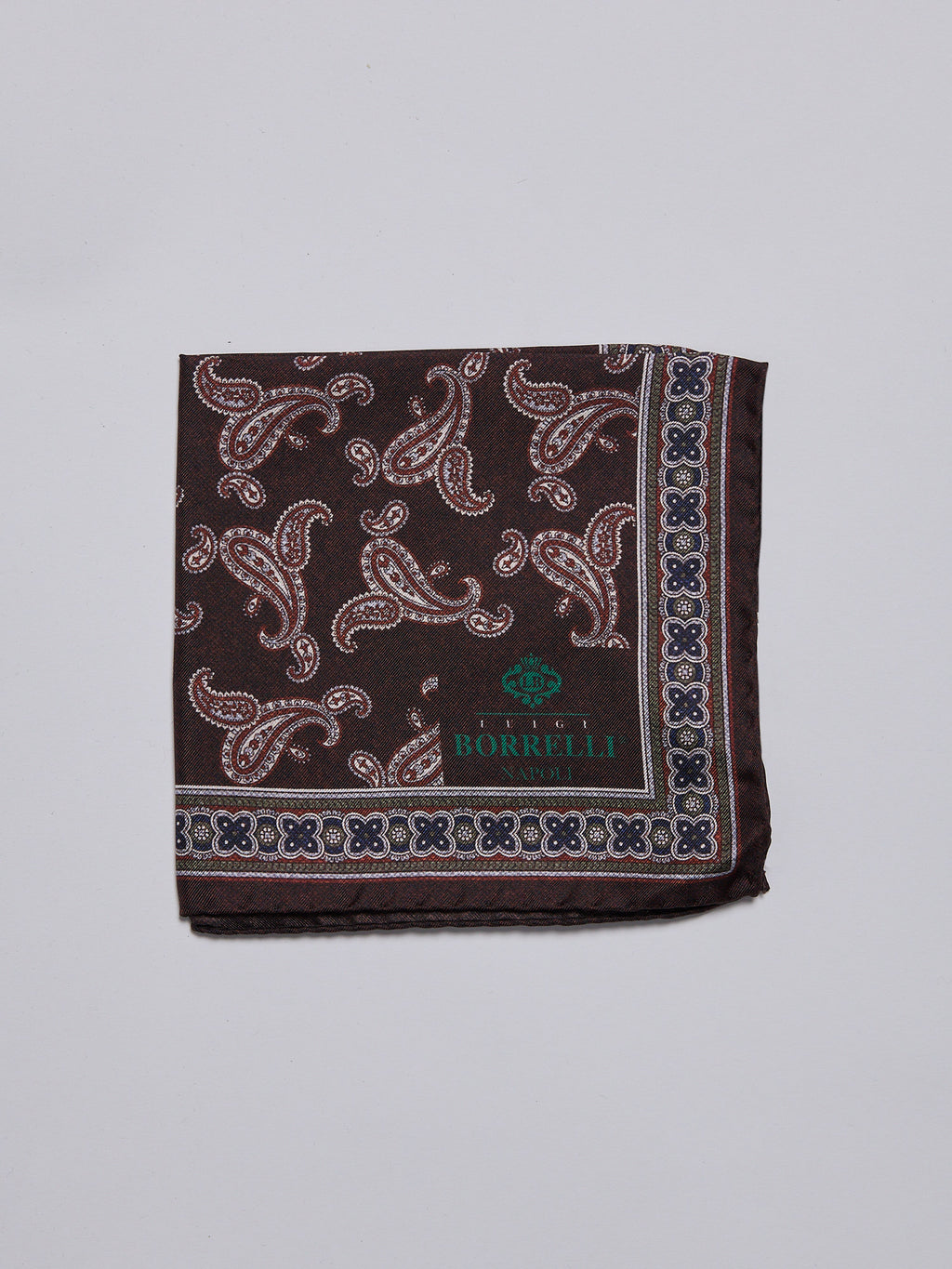 SILK POCKET SQUARE - RUST