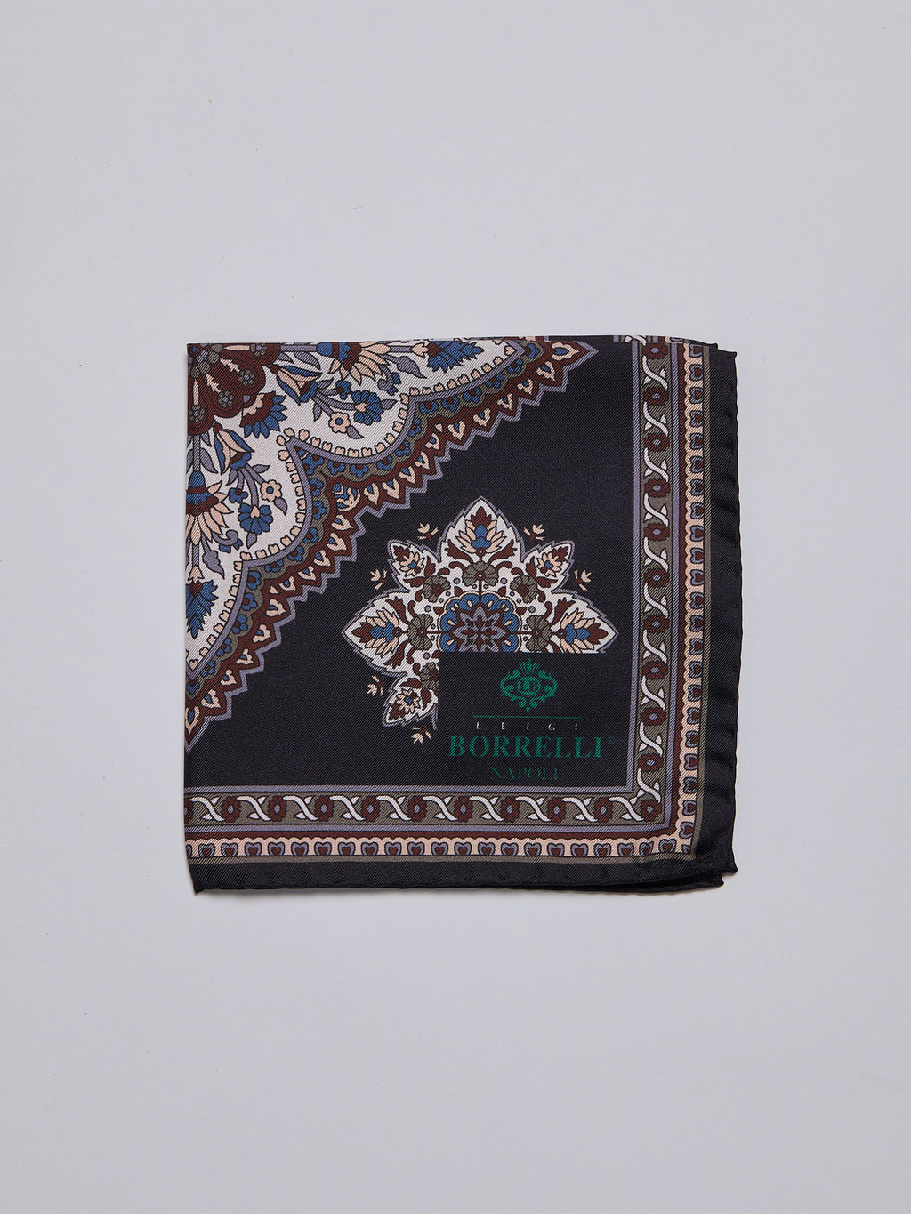 SILK POCKET SQUARE - DARK BLUE