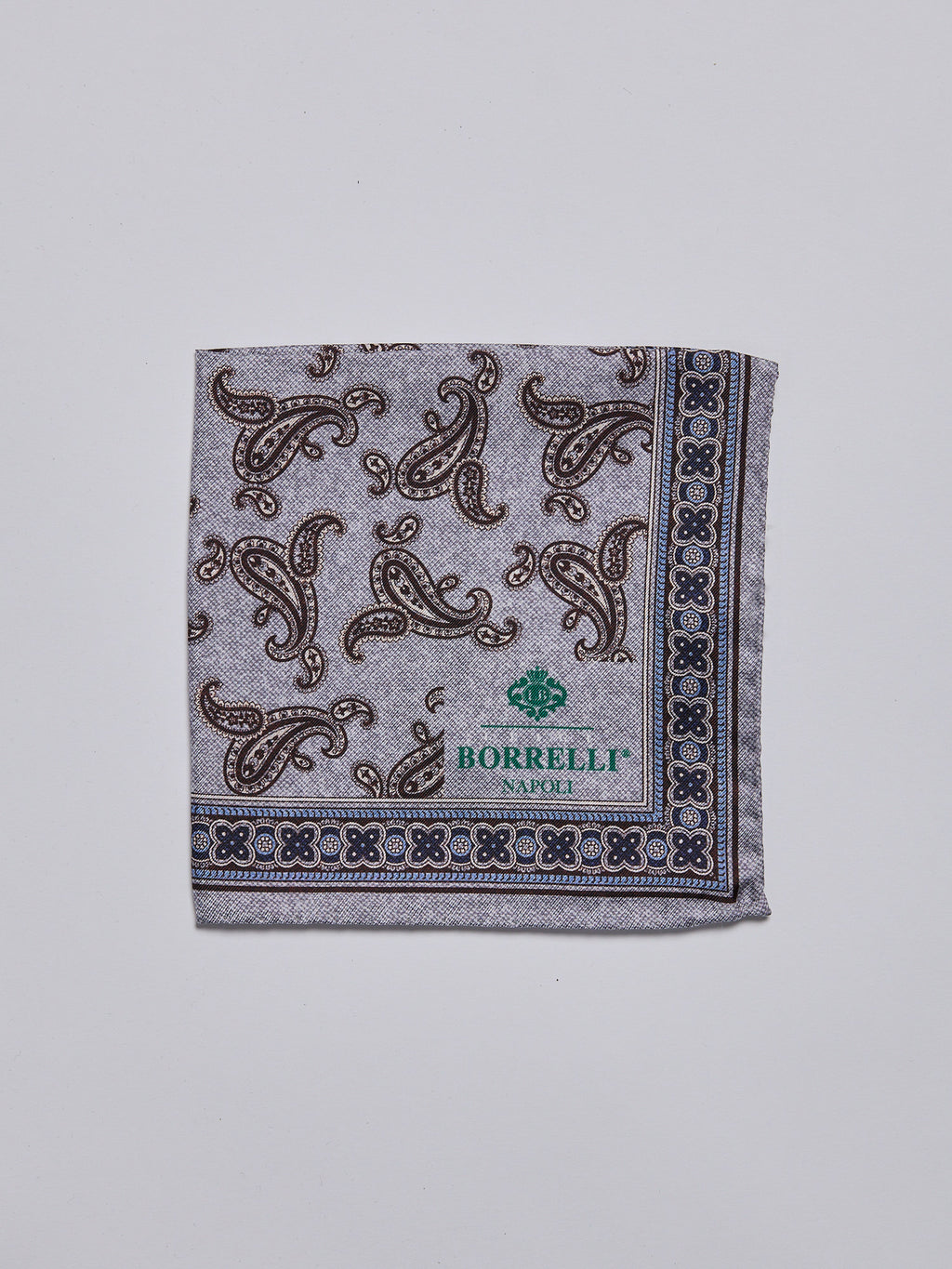 SILK POCKET SQUARE - GREY