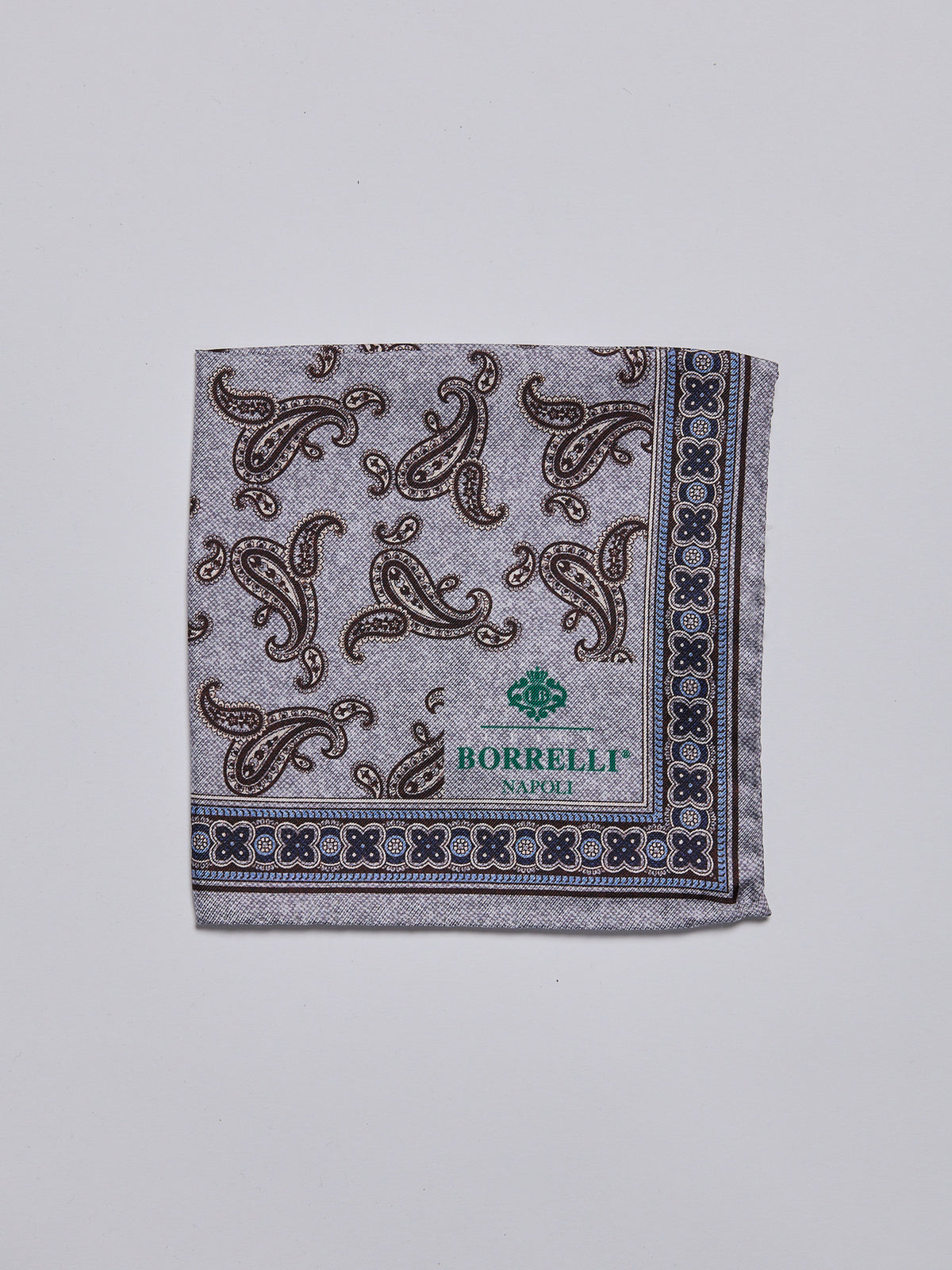 SILK POCKET SQUARE - GREY