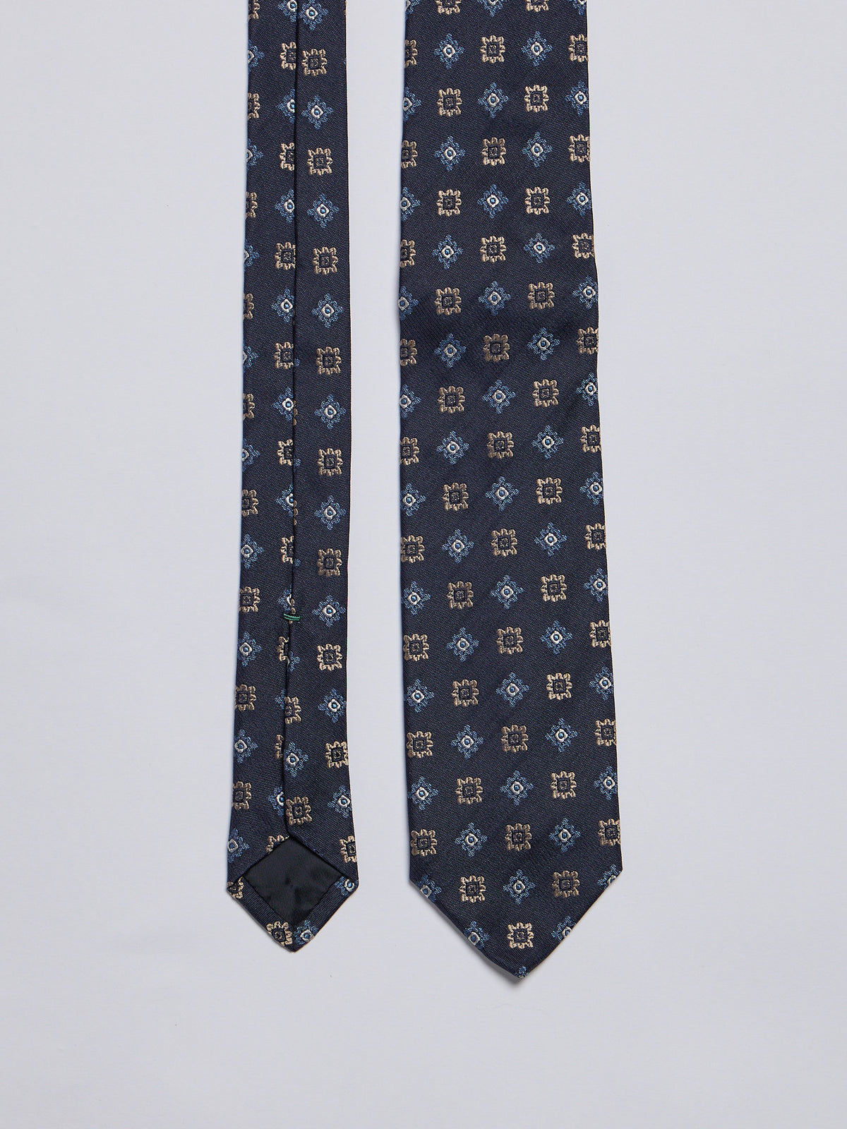 TAILORED SILK TIE - BLUE