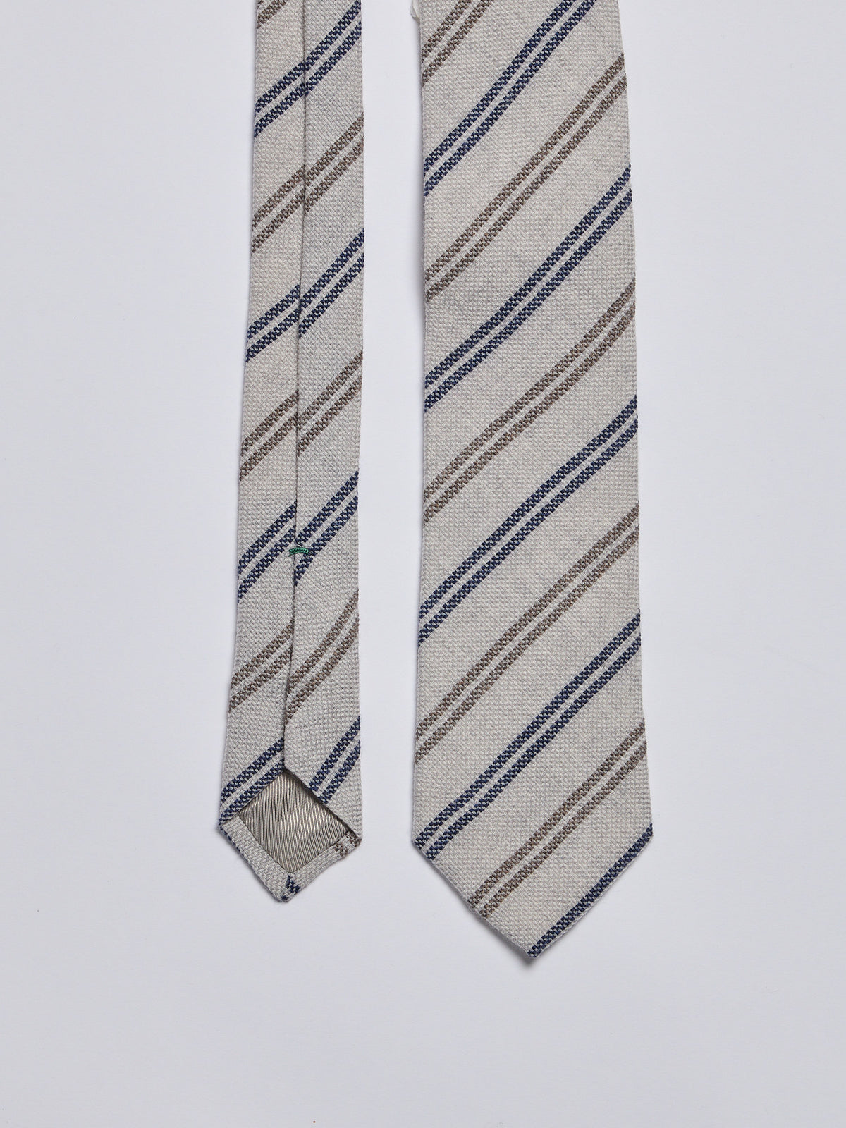 TAILORED WOOL TIE - GREY