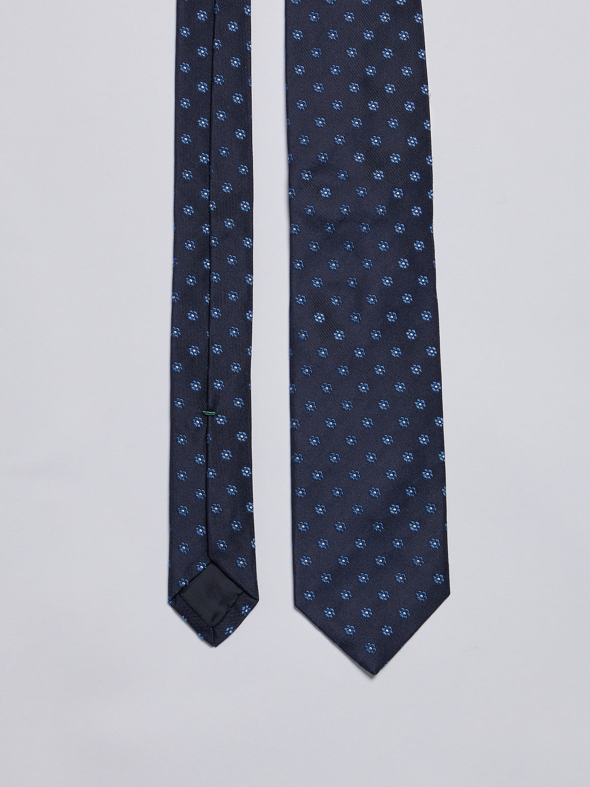 TAILORED SILK TIE - BLUE