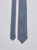 TAILORED SILK TIE - BLUE