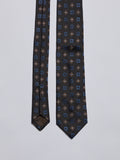 TAILORED SILK TIE - BROWN