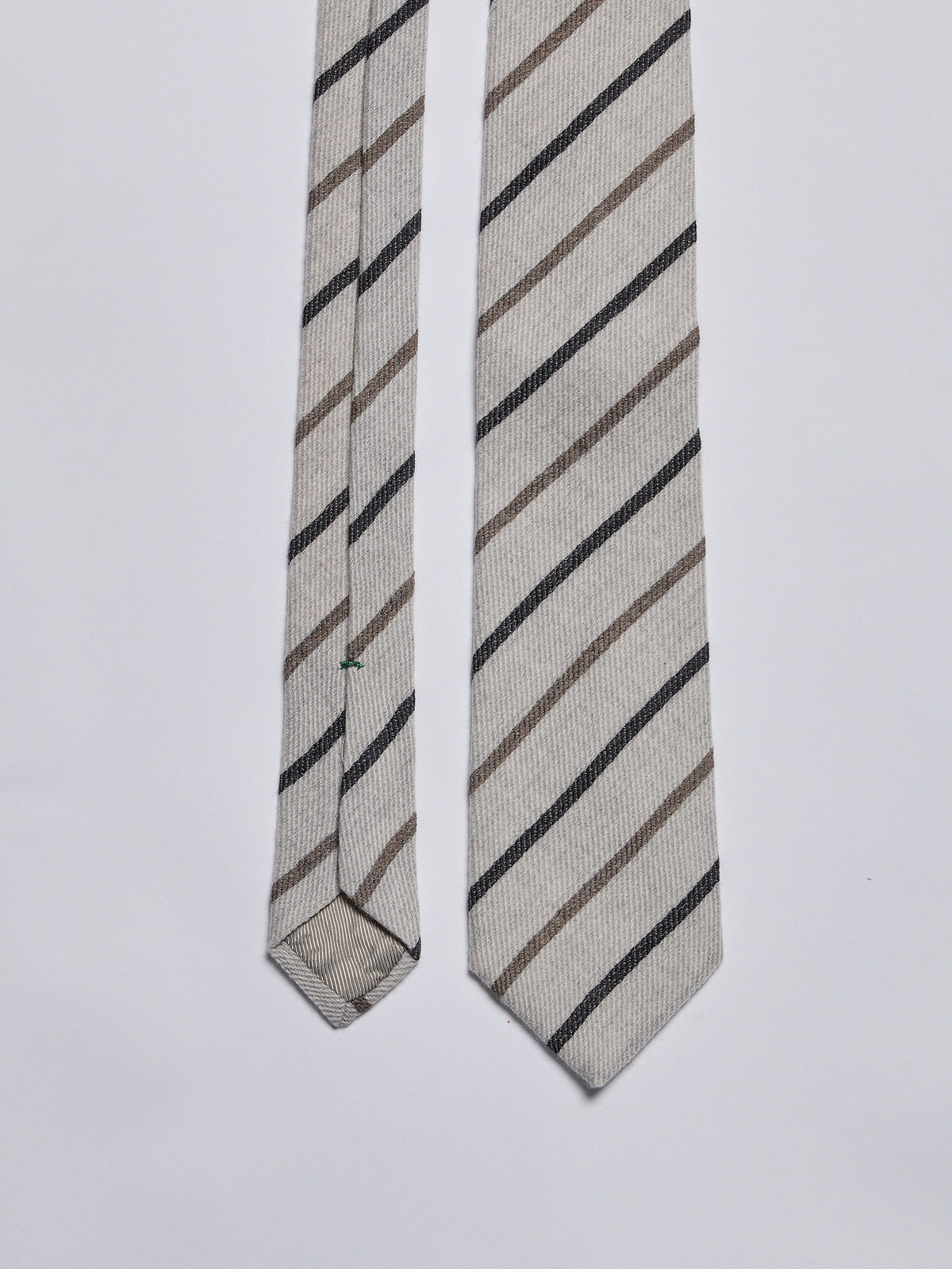 TAILORED WOOL TIE - GREY
