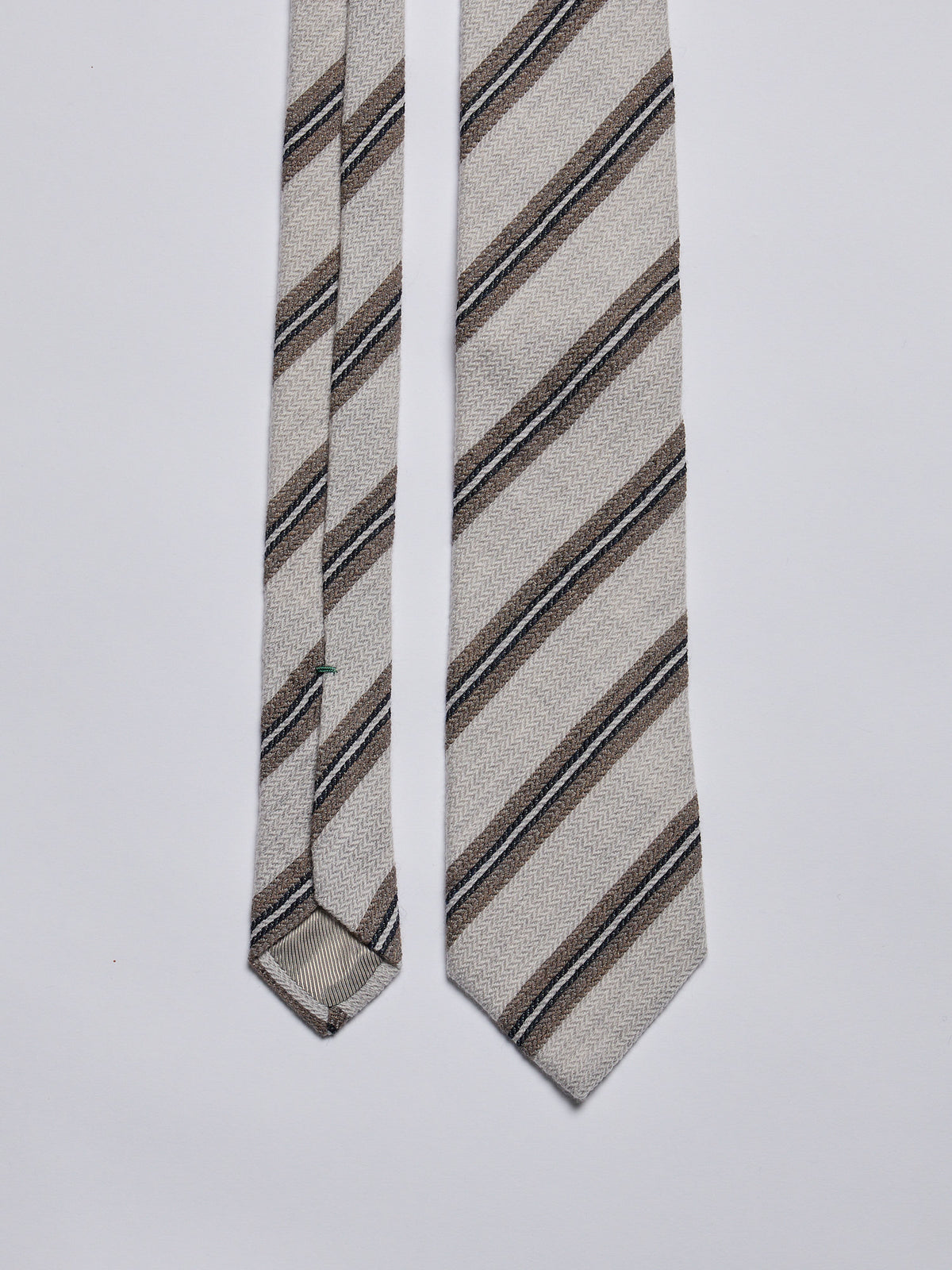 TAILORED WOOL TIE - GREY