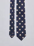 TAILORED SILK BLEND TIE - BLUE