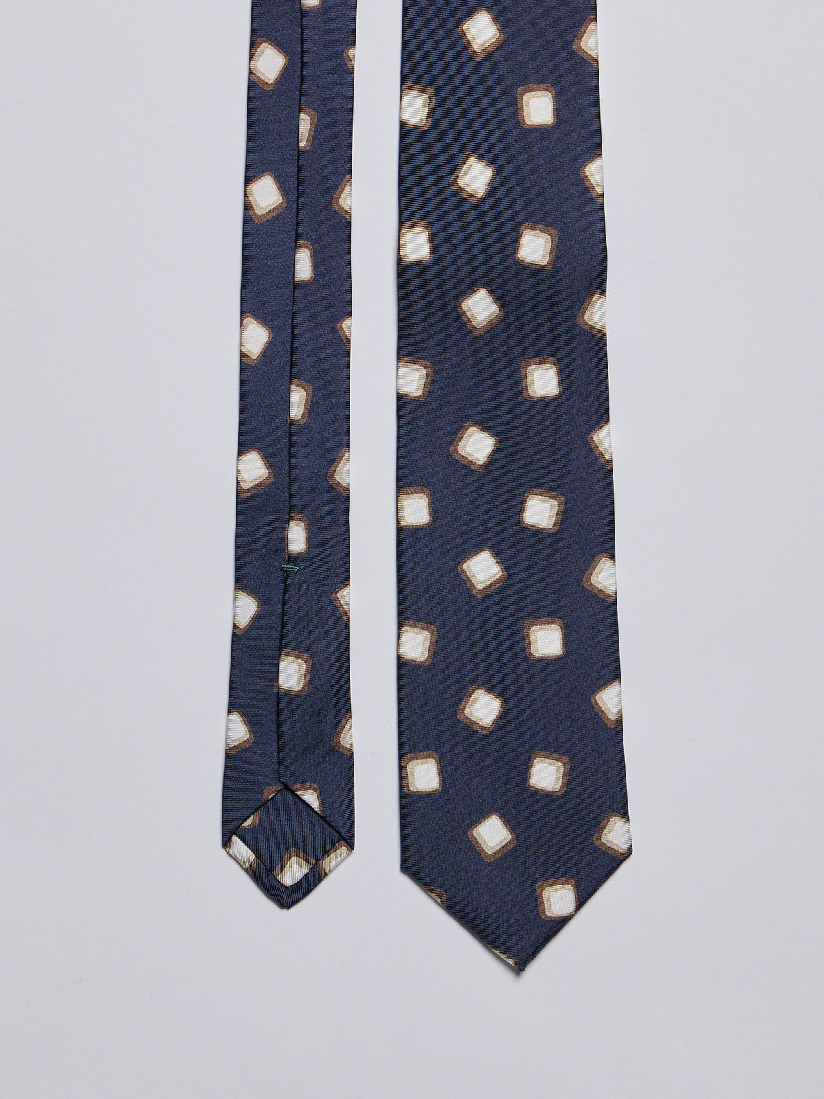 TAILORED SILK BLEND TIE - BLUE