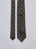 TAILORED SILK TIE - BROWN/BEIGE