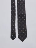 TAILORED SILK TIE - BROWN