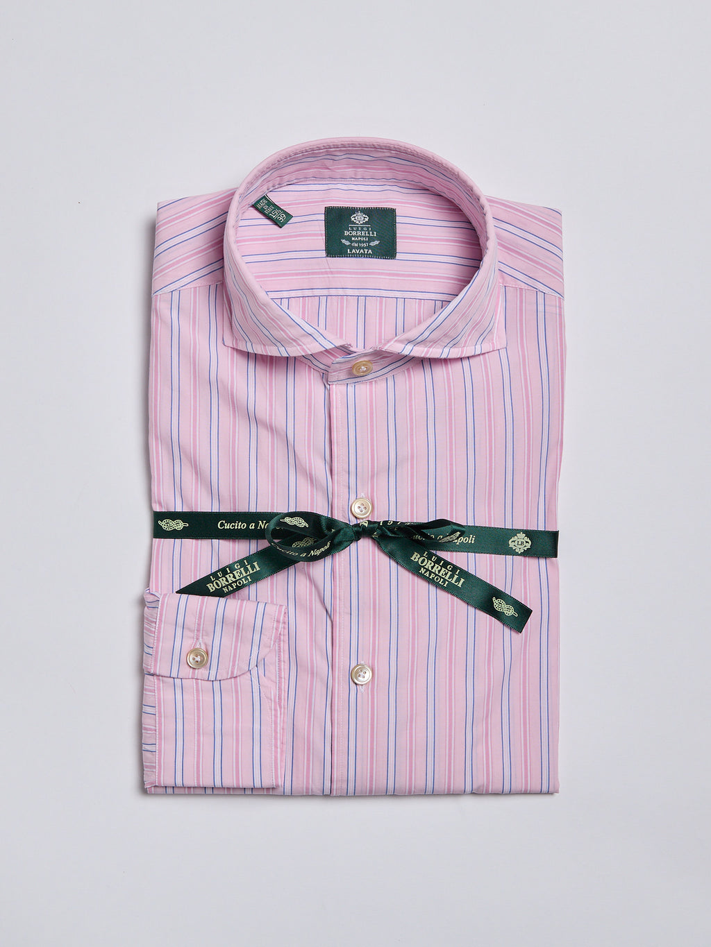 STRIPED POPLIN SHIRT - PINK