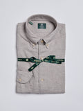 FLANNEL "BUTTON-DOWN" SHIRT - LIGHT GREY