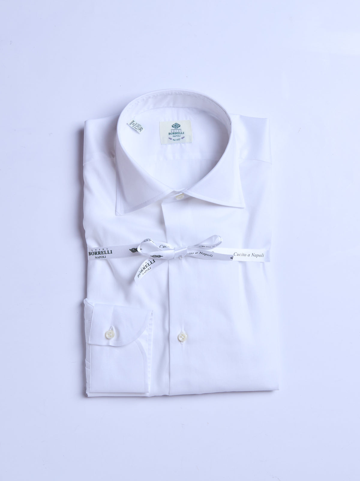 SOLID COLOR POPLIN SHIRT - WHITE
