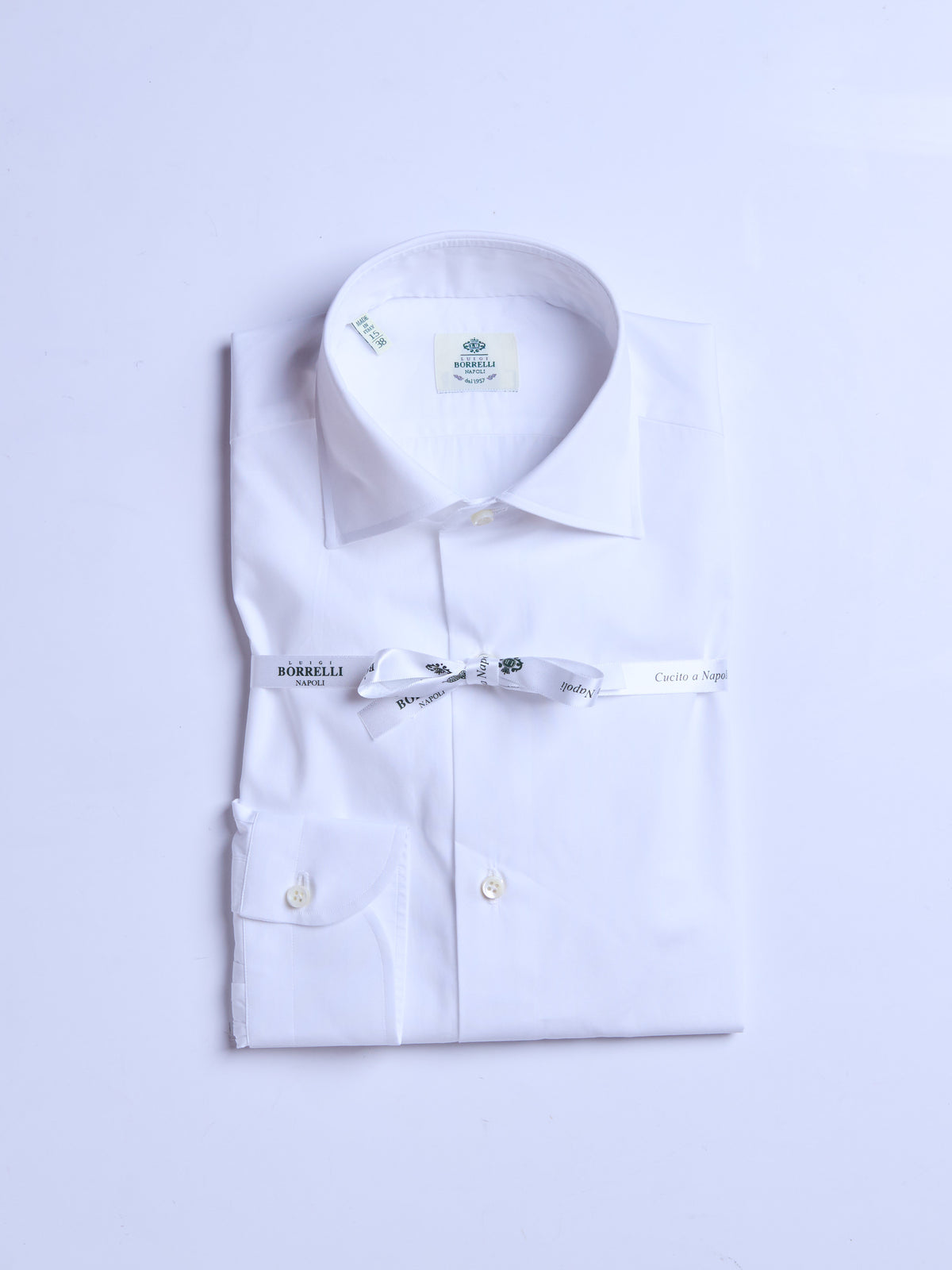 SOLID COLOR  POPLIN SHIRT - WHITE