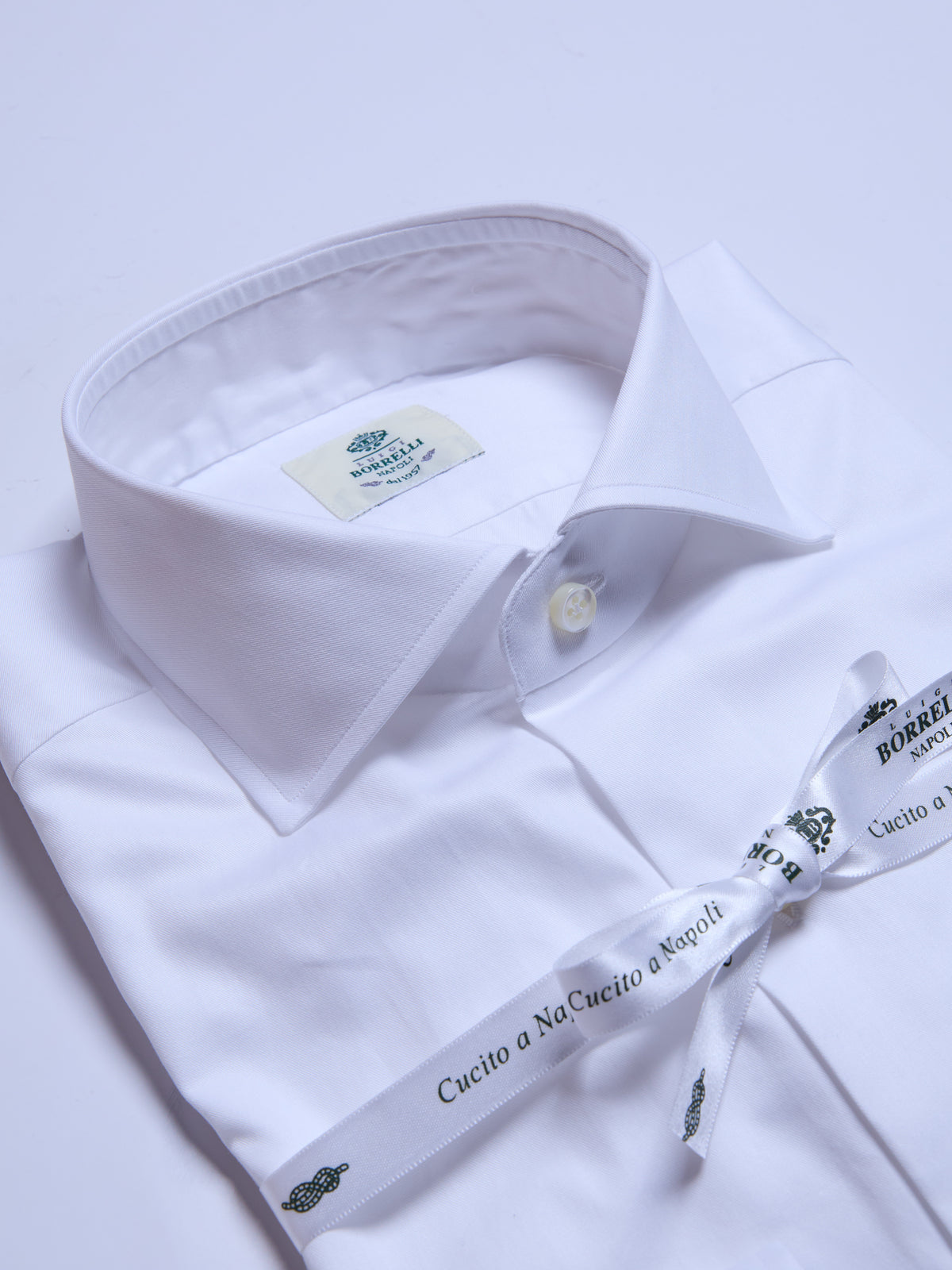SOLID COLOR TWILL SHIRT - WHITE