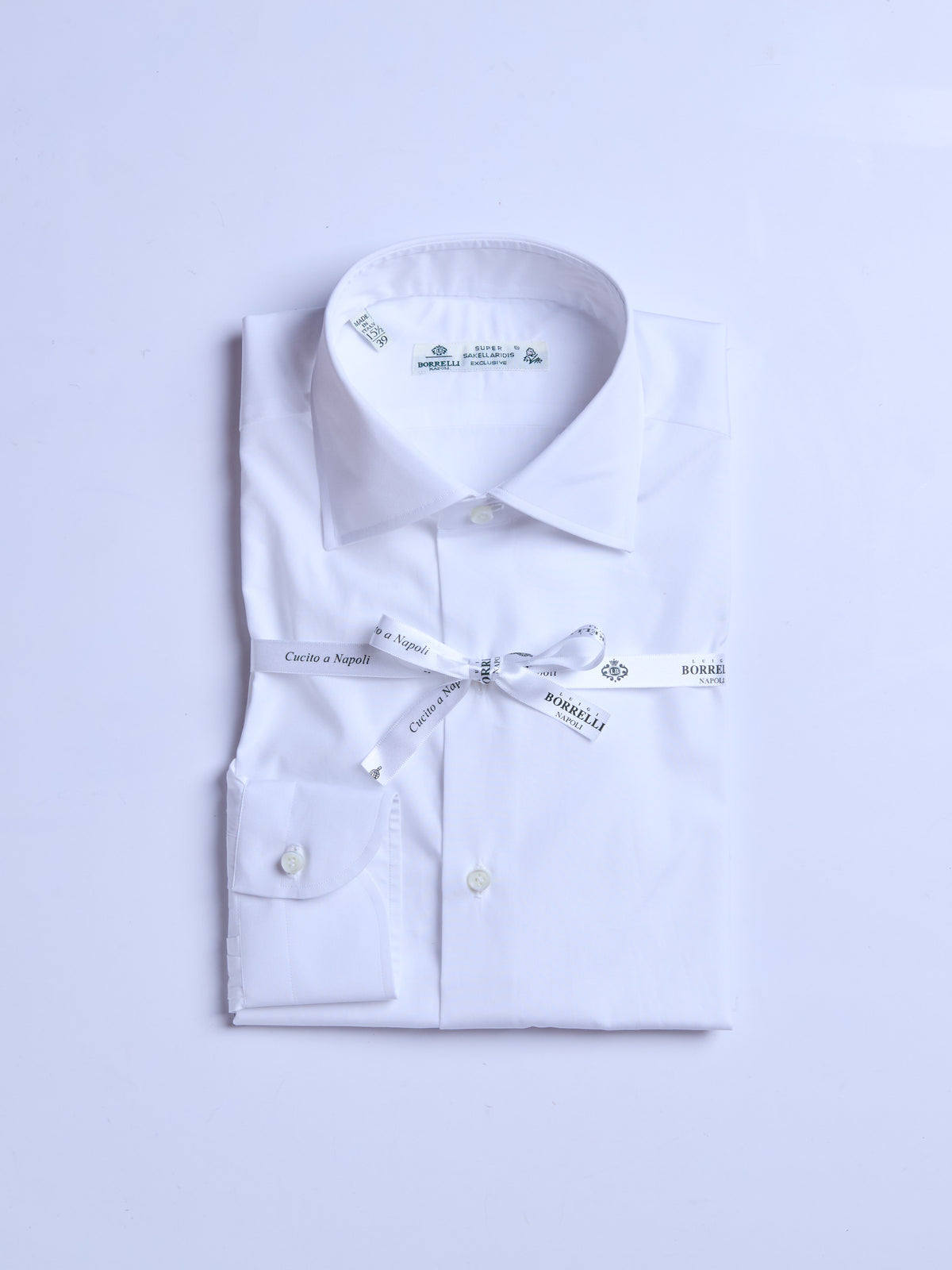 "SAKELLARIDIS" SOLID COLOR SHIRT - WHITE