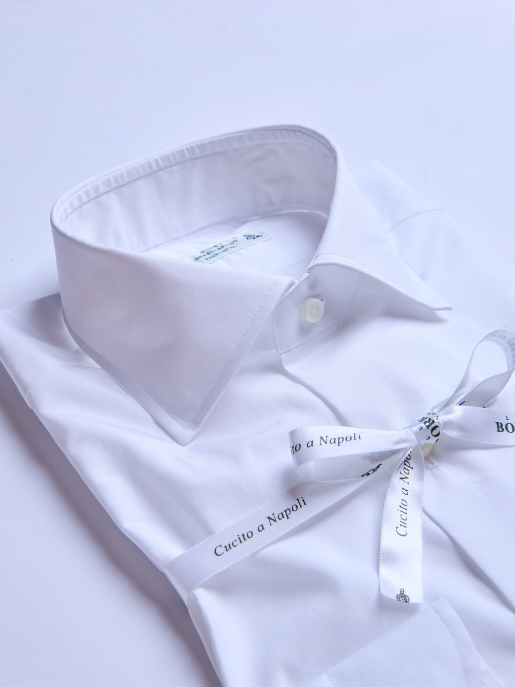 "SAKELLARIDIS" SOLID COLOR SHIRT - WHITE
