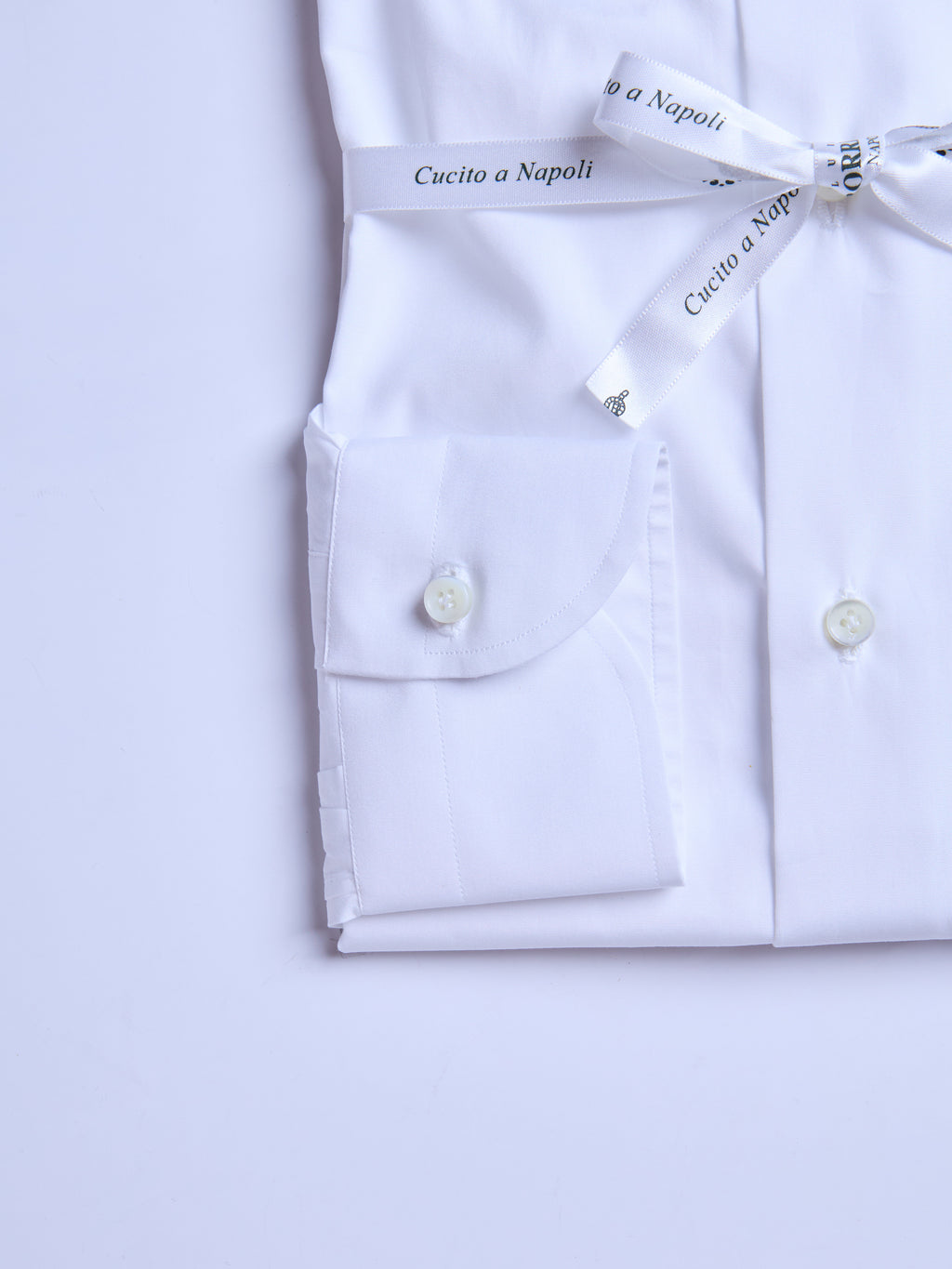 "SAKELLARIDIS" SOLID COLOR SHIRT - WHITE